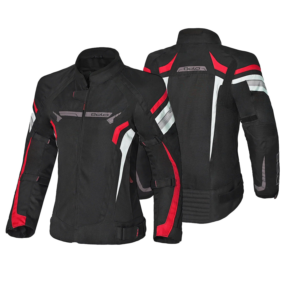BELA HIGHLAND Moto Senhora Casacos Preto Gelo Vermelho