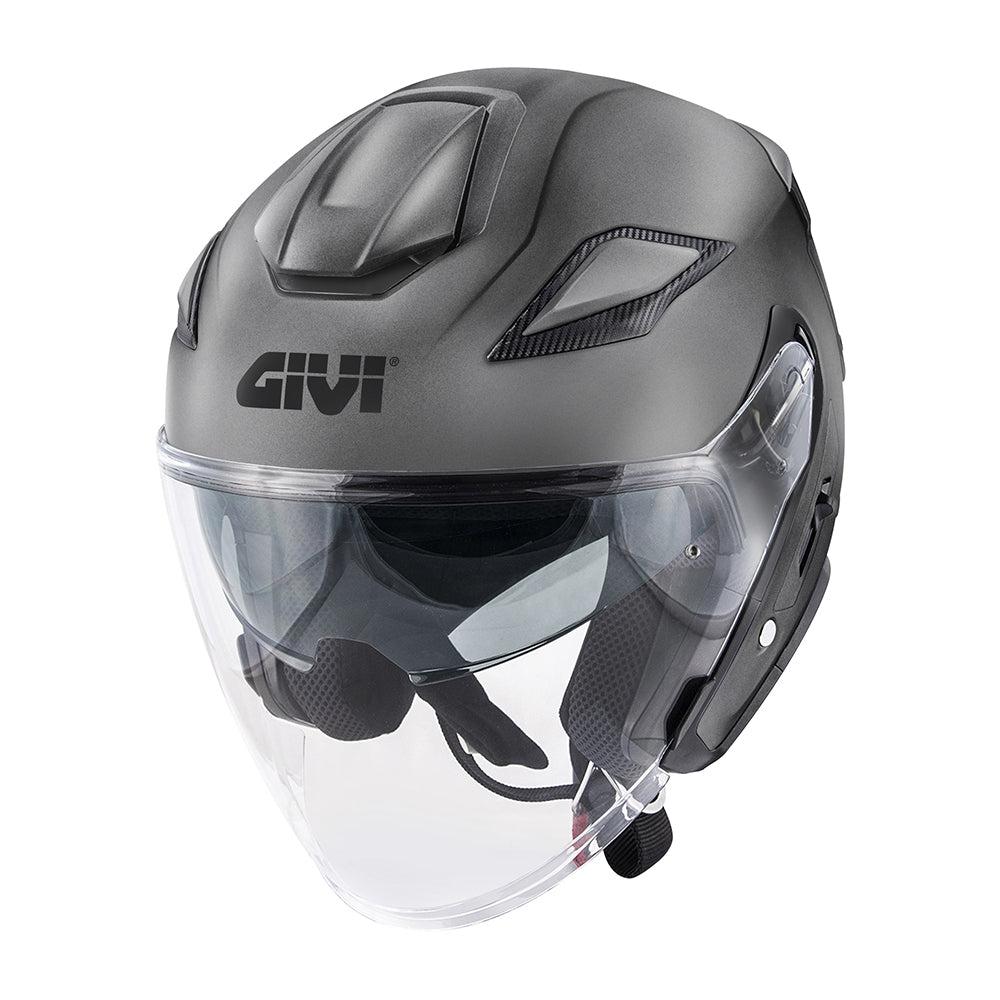 GIVI X29 Fiber Casco Jet For Moto Urban Street Scooter Titanio – 1 – Maximomoto PT