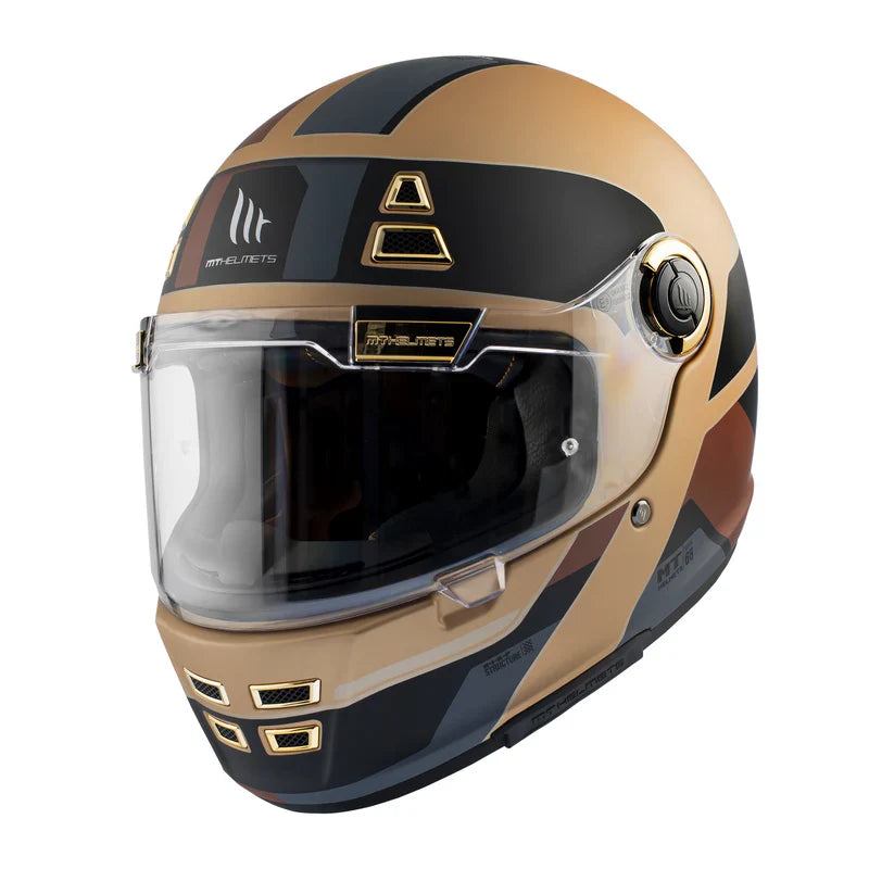 MT JARAMA 68TH C9 MATE MOTO CAPACETE DE ESTILO RETRO