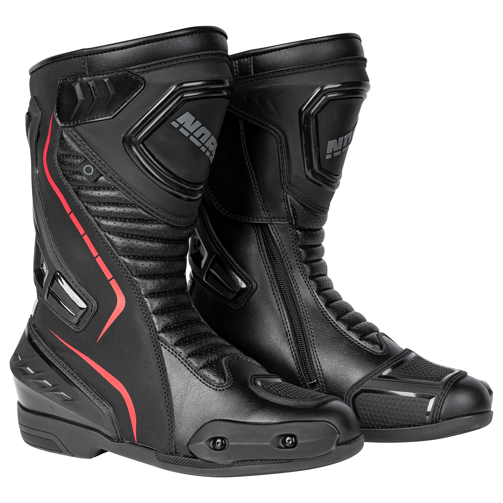 Trojan - Hakone Racing Boot Preto/Rojo – 1 – Maximomoto PT