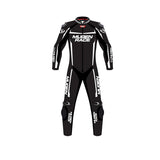 MUGENRACE LS1-MNR-1903 Moto Júnior Terno Couro Ohvale Preto - imagem frontal do terno