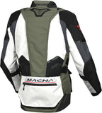 Macna Domane hombre Chaqueta ligera moto gris claro verde negro