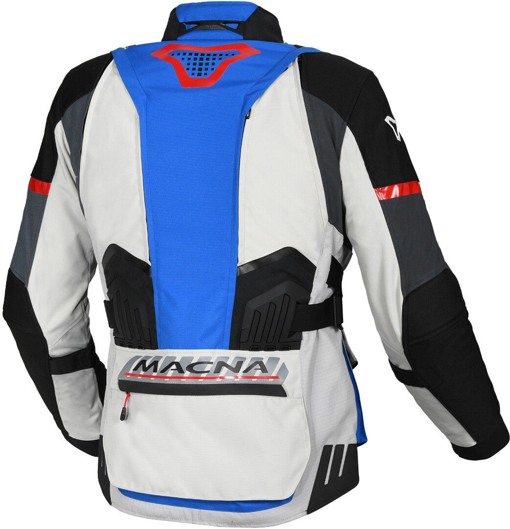 Macna Domane mujer Chaqueta textil moto Gris Claro Azul Negro – 2 – Maximomoto PT