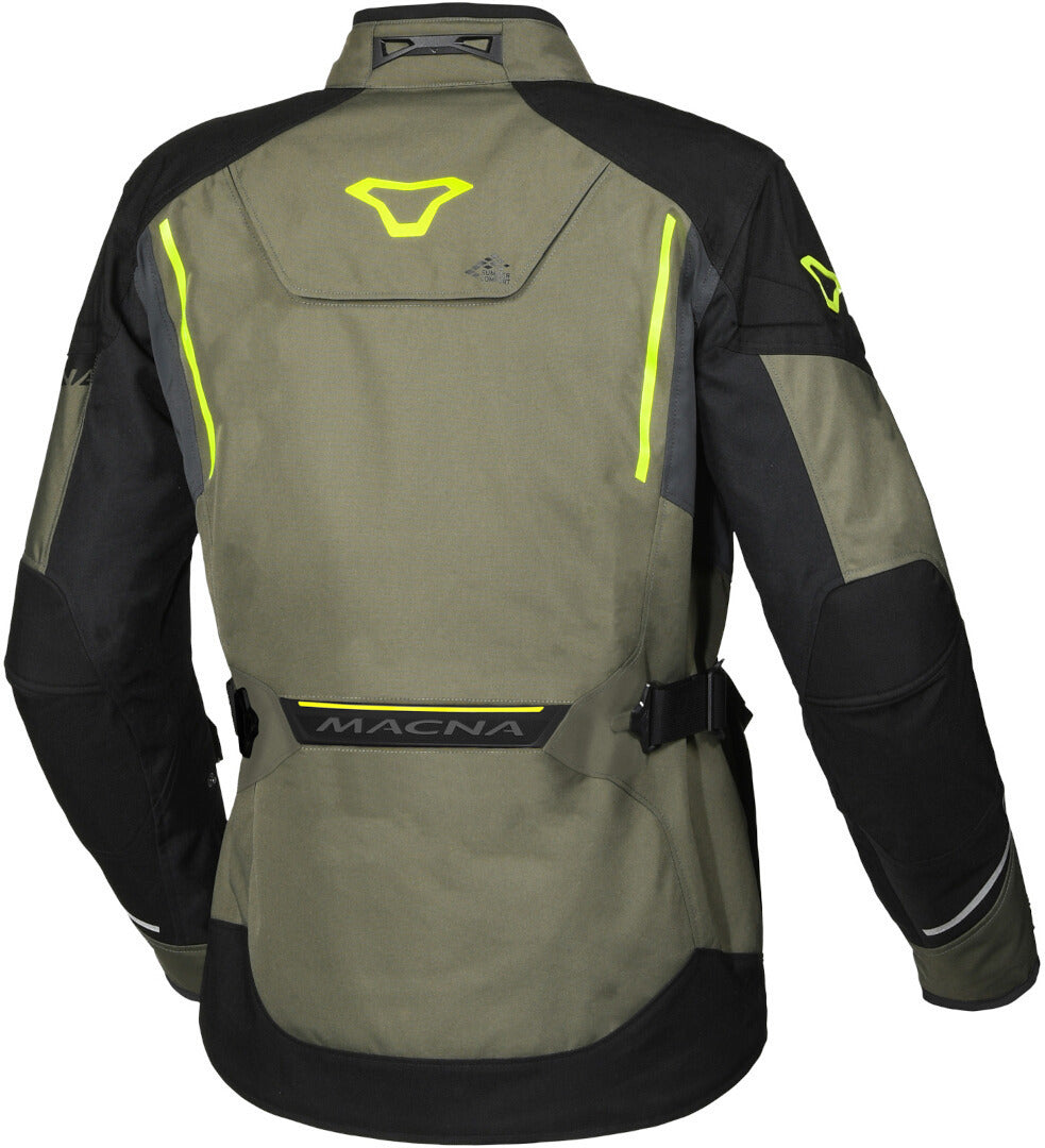 Macna Mundial men waterproof textile jacket Green Black Yellow – 2 – Maximomoto PT