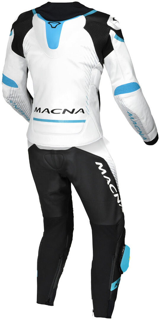 MACNA TRONNIQ 2 PC Moto Senhora Perforado Couro Fatos Branco Preto Azul – 2 – Maximomoto PT