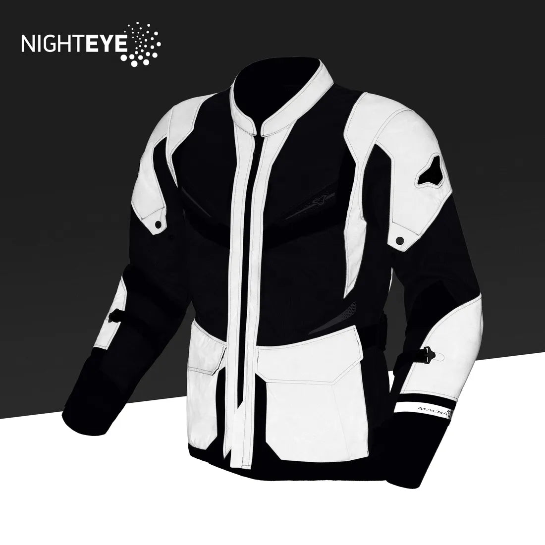 Macna Aerocon Night Eye hombre Chaqueta impermeable turismo