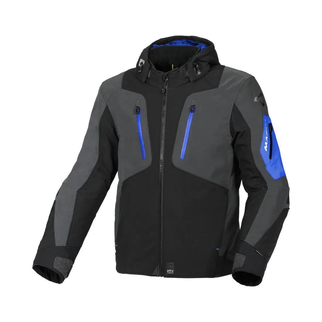 Macna Angle hombre Chaqueta moto casual Preto gris oscuro azul – 1 – Maximomoto PT