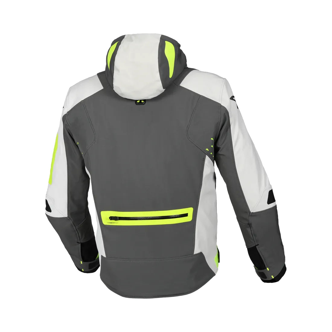 Macna Angle Hombre Carrera Textil Waterproof Jacket Gray Amarillo – 2 – Maximomoto PT