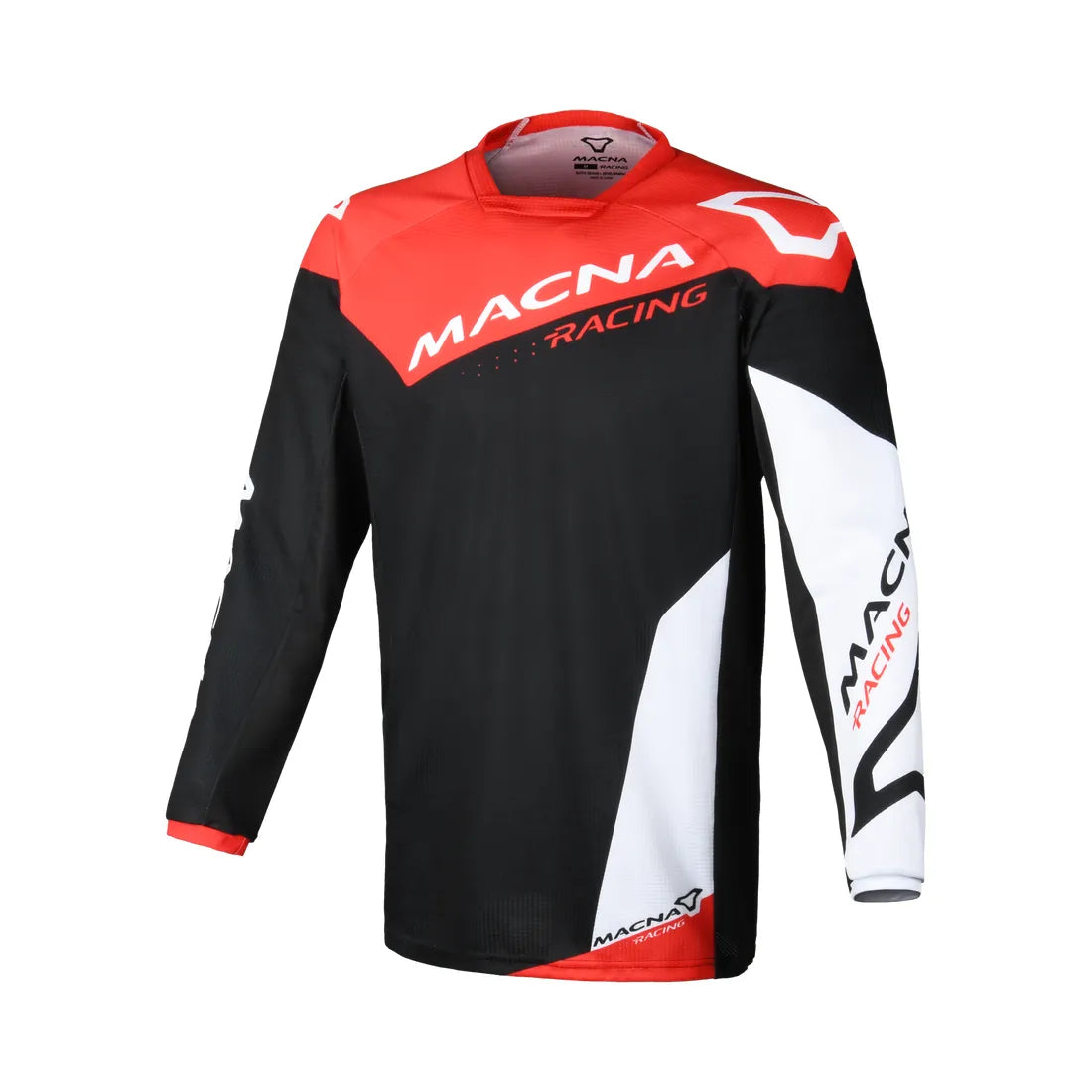MACNA Backyard-1 man Adventure motorcycle shirt Black Red Blanco – 1 – Maximomoto PT