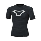 Macna Baselayer hombre ligera verano Camiseta Negro Gris Plateado