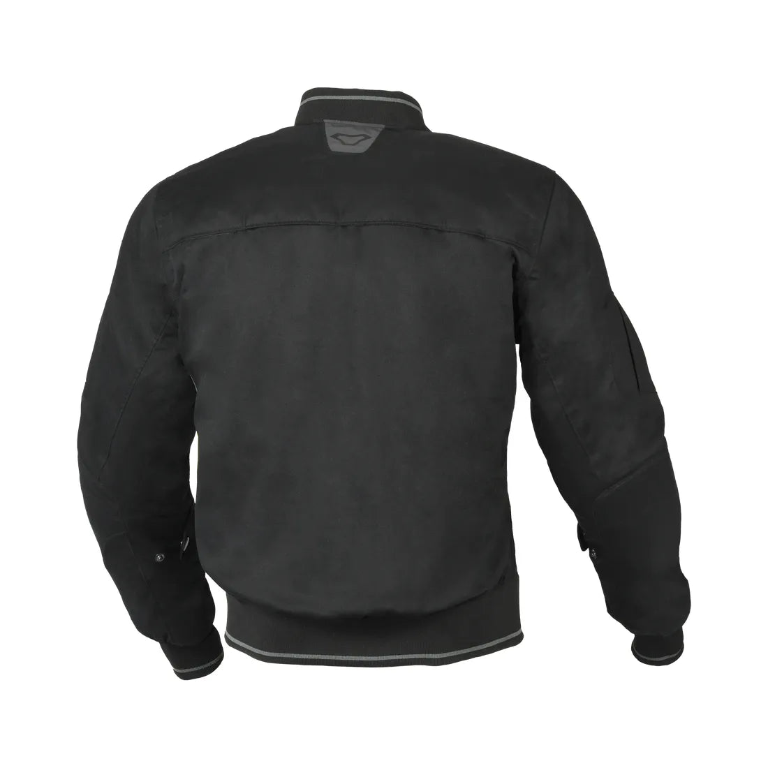 MACNA BASTIC Hombre Impermeable Bomber Chaqueta Negro plano