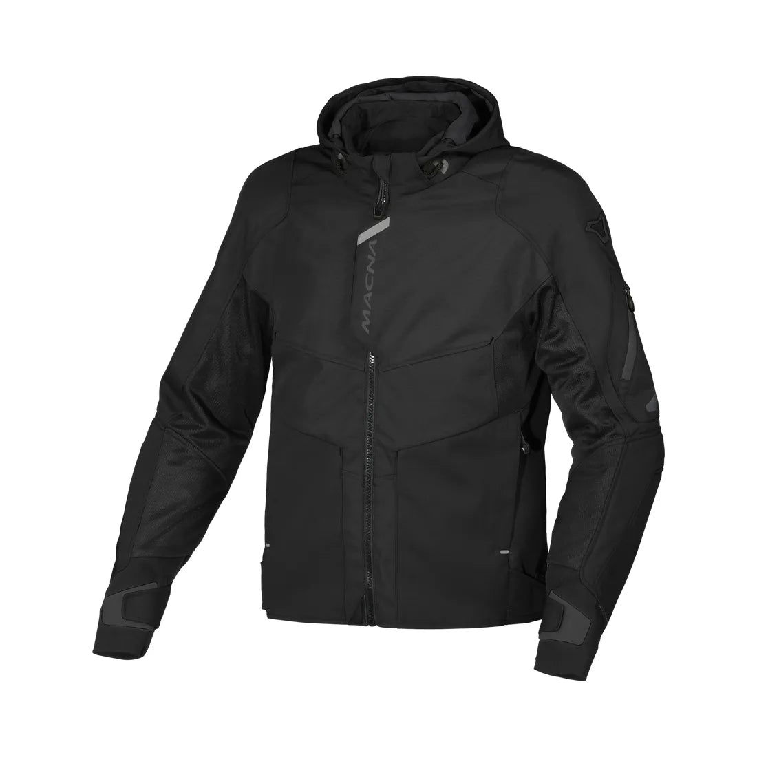 Macna Beacon hombre Chaqueta competición textil impermeable Negro