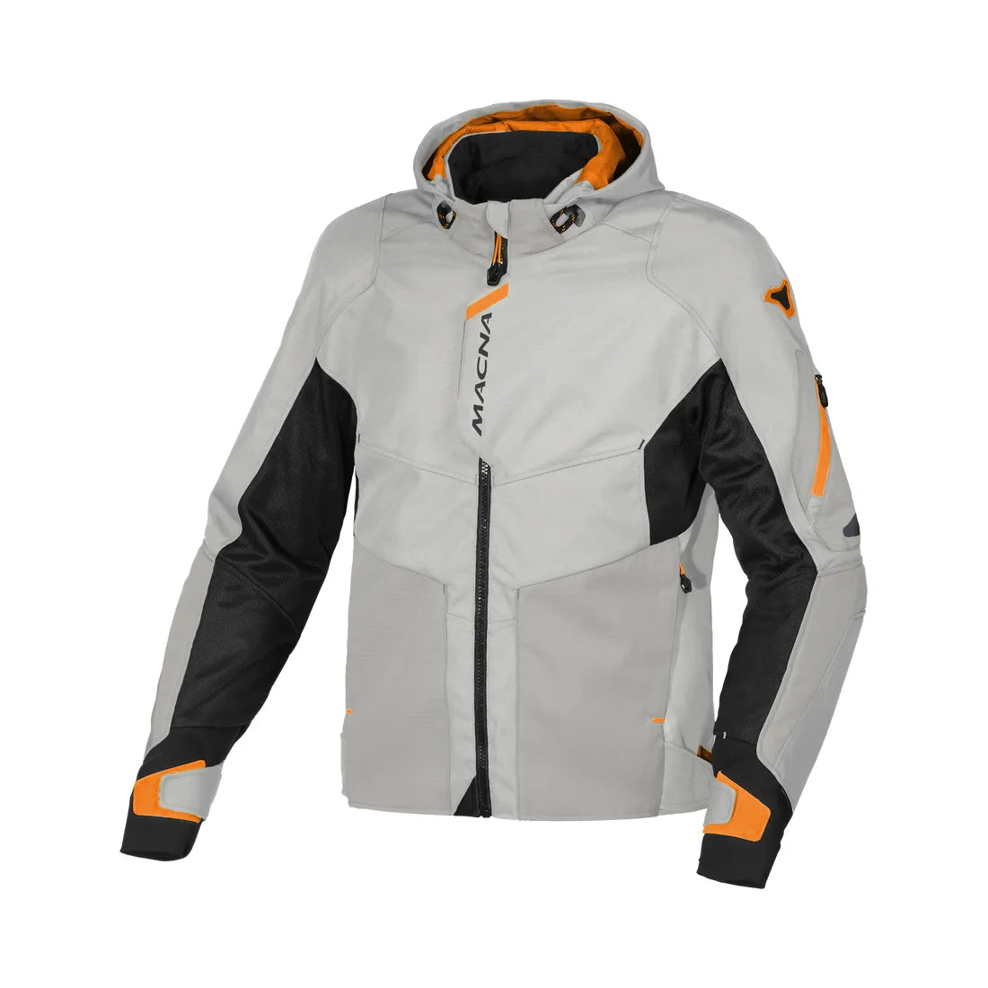 Macna Beacon hombre Chaqueta textil impermeable Gris Negro Naranja