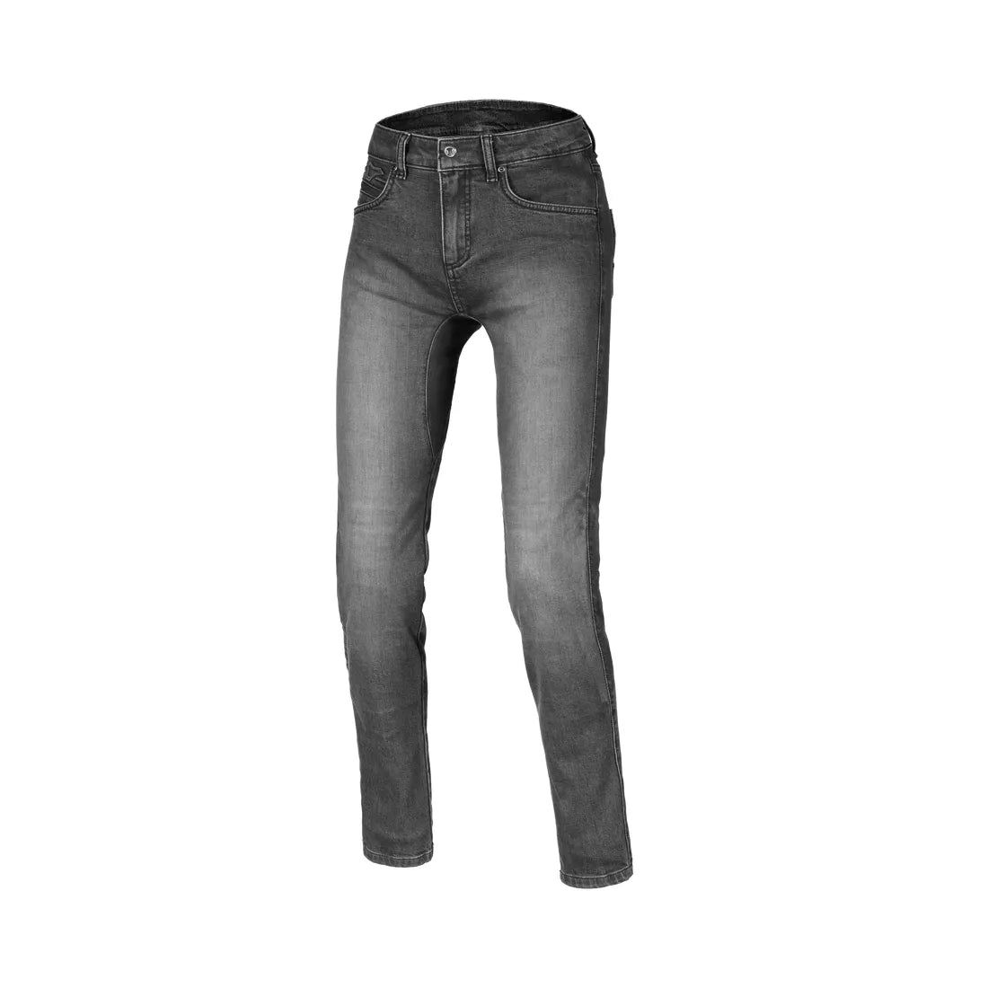 MACNA BLOOM Mujer Moto Corte Ajustado Vaqueros Gris oscuro – 1 – Maximomoto PT