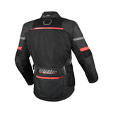Macna Captane hombre Chaqueta carreras aventura Negro Rojo