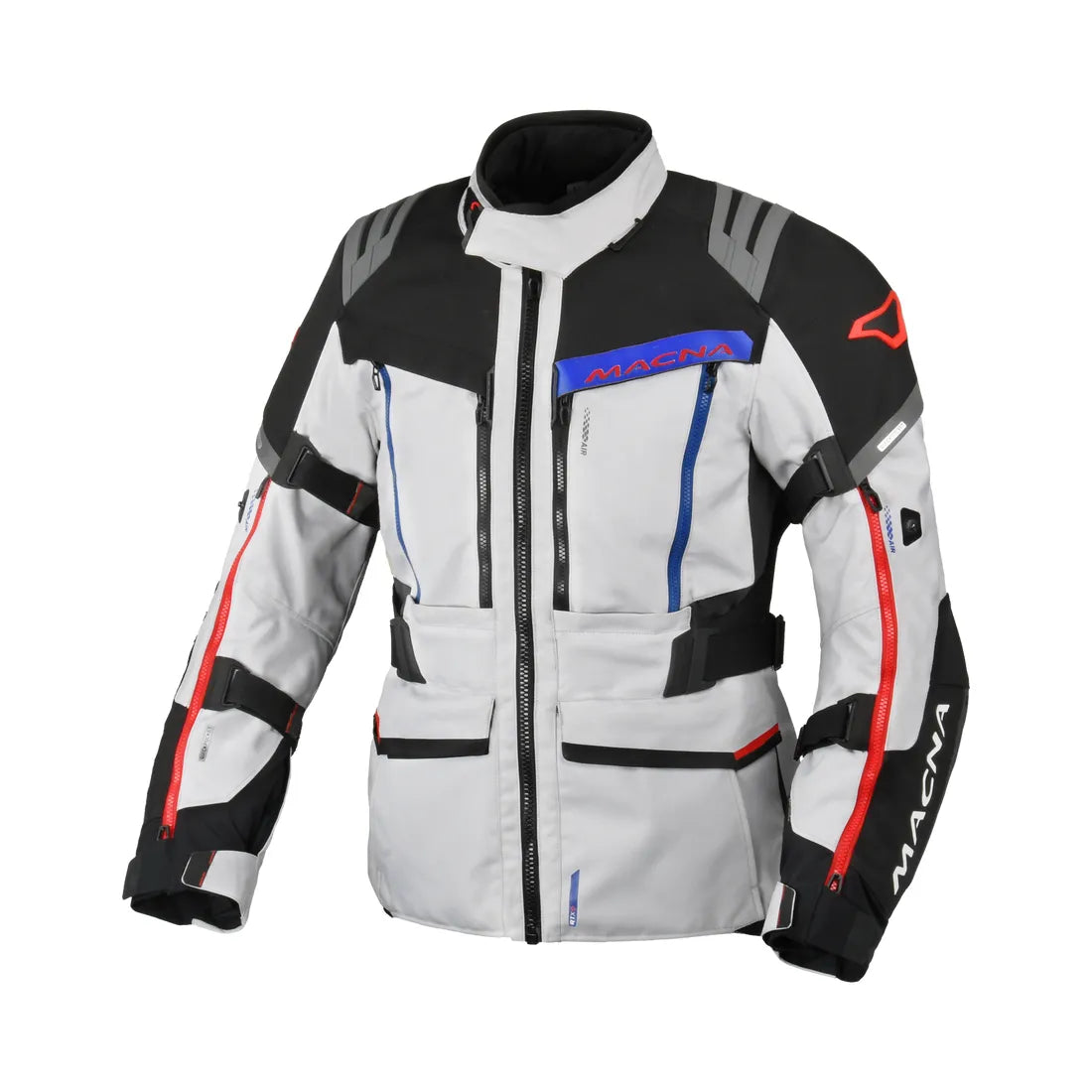 Macna Chieftane Chaqueta Aventura Moto Blanco Red Blue – 1 – Maximomoto PT