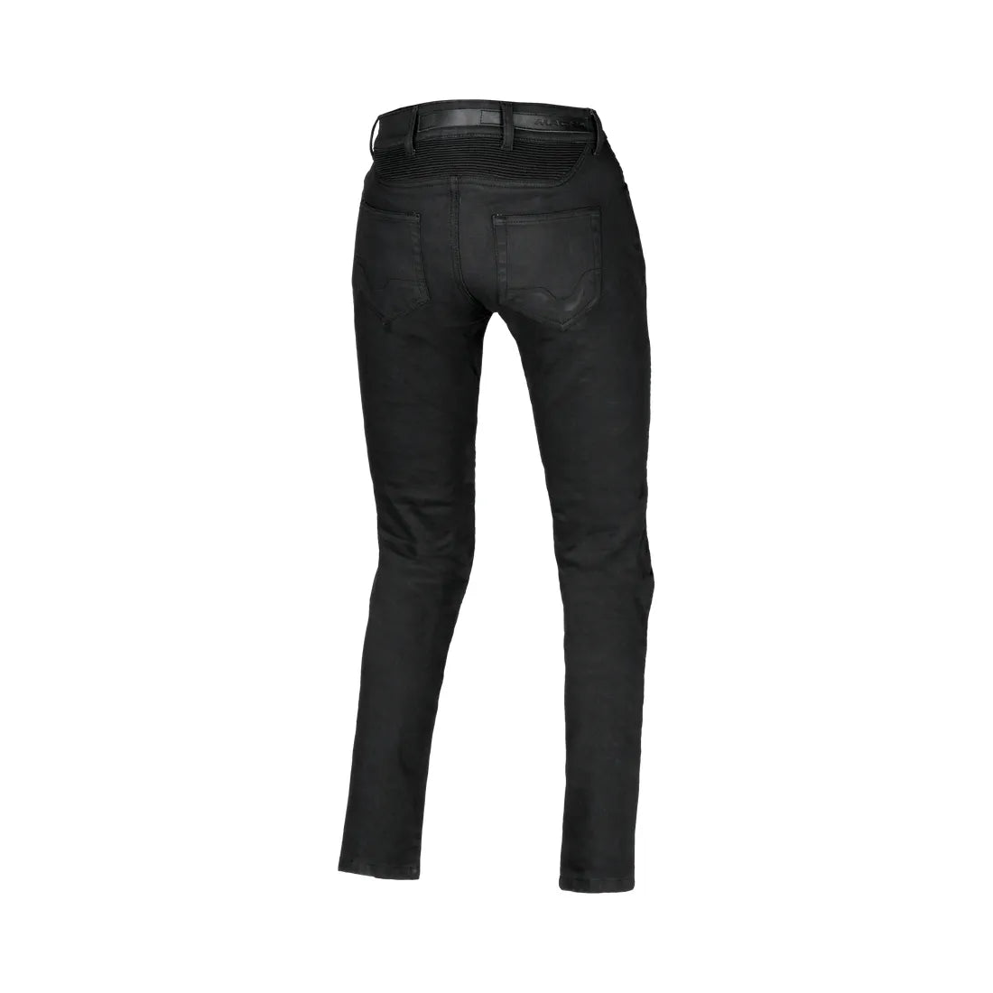 MACNA Countera Mujer Moto Ajuste Entallado Denim Vaqueros Negros 