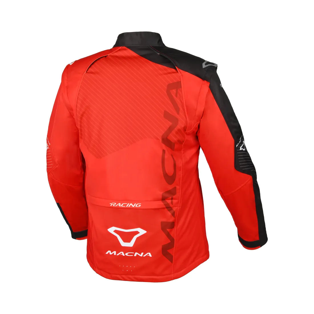 MACNA CREST Hombre Moto Softshell Chaqueta Negro Rojo