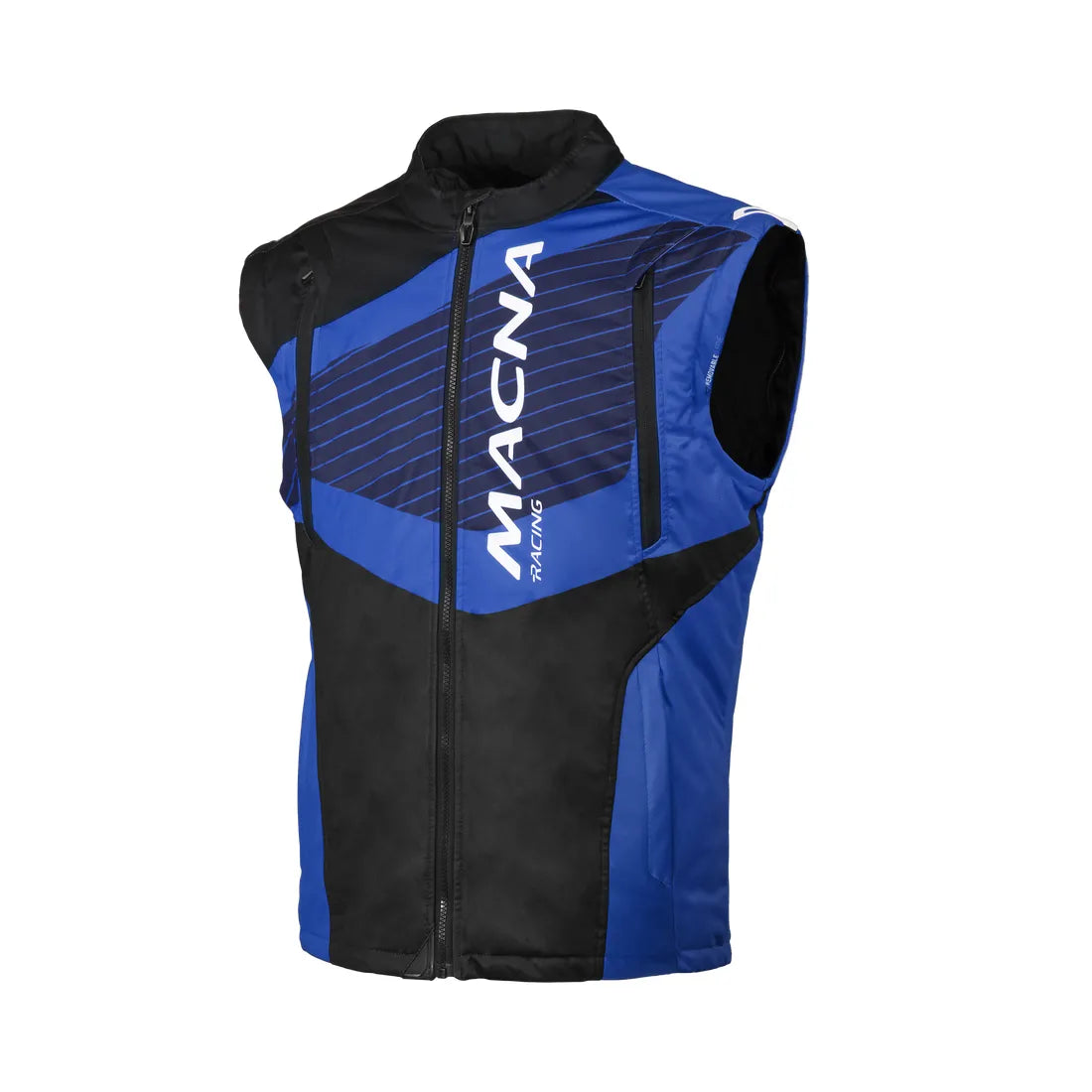 MACNA CREST Hombre Moto Softshell Chaqueta Negro Azul