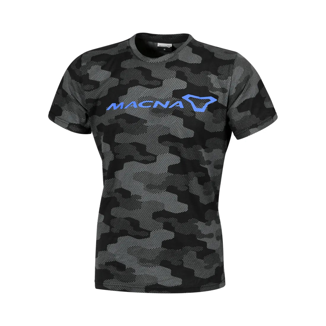 MACNA Dazzle Logo 2.0 Hombre Camiseta Negro Gris Azul