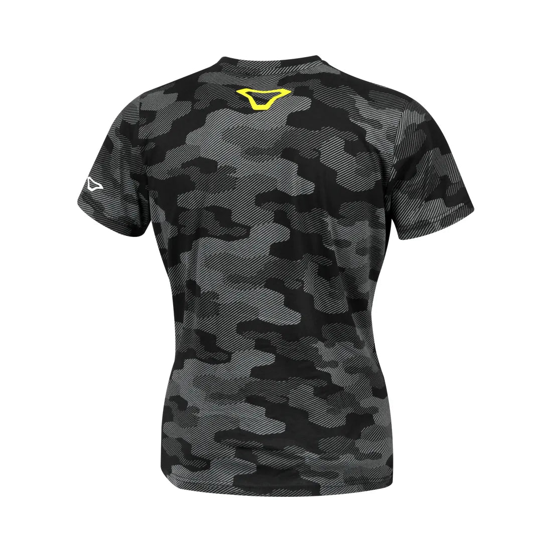 Macna Dazzle Rideaholic mujer Camiseta Negro Gris Amarillo Fluorescente – 2 – Maximomoto PT