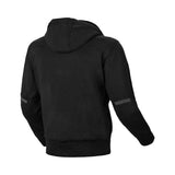 MACNA DISTRICT Hombre Moto Textil Capucha Chaqueta Negra