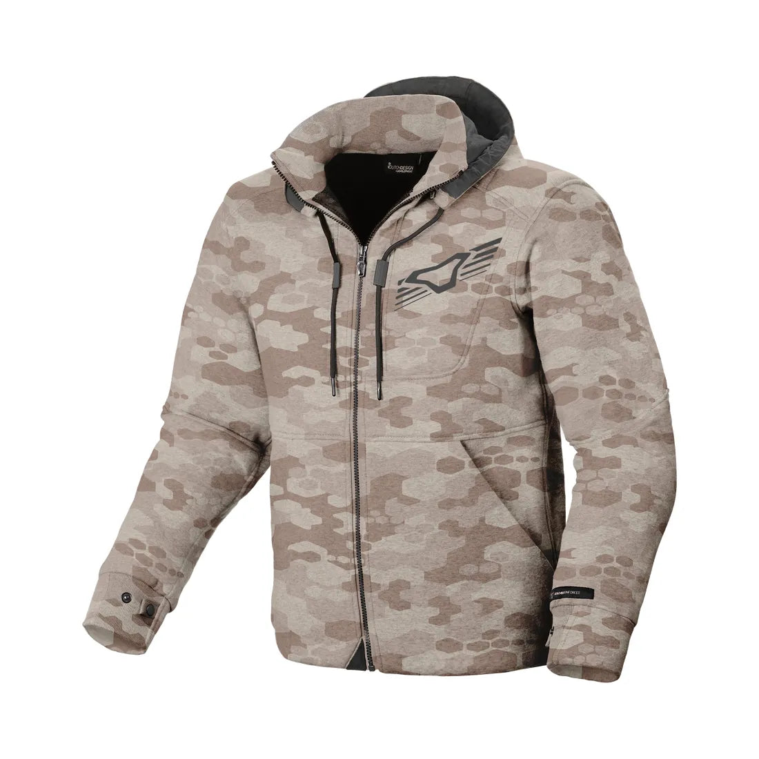 MACNA DISTRICT Hombre Moto Textil Urbano Capucha Chaqueta 