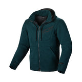 MACNA DISTRICT Hombre Moto Capucha Chaqueta Azul Petróleo
