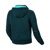 MACNA DISTRICT Mujer Textil Moto Capucha Chaqueta Azul Petróleo
