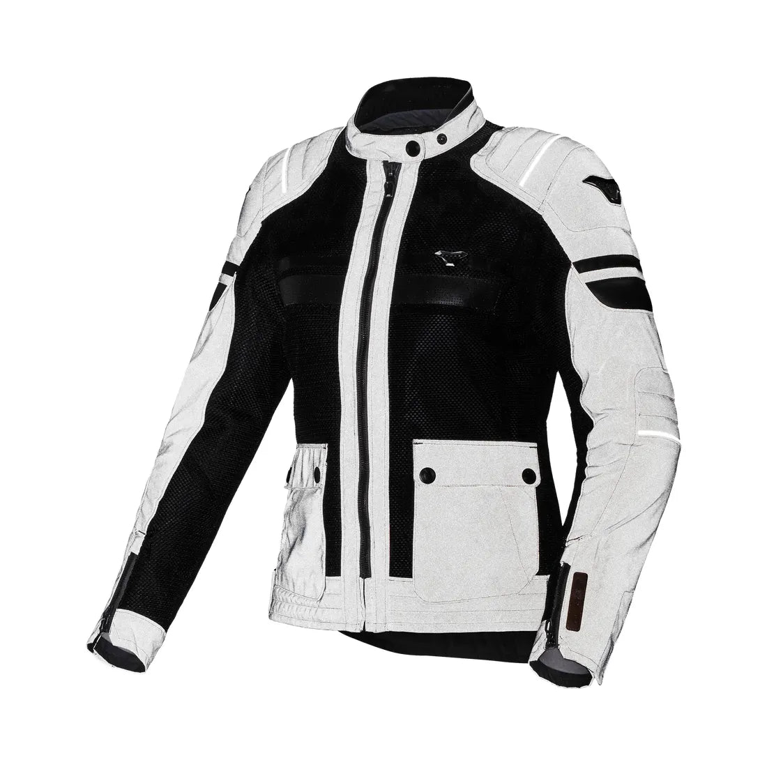 Macna Fluent Night Eye mujer Chaqueta textil Gris Negro