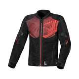 MACNA FOXTER Verano Textil Moto Chaqueta Negro Rojo