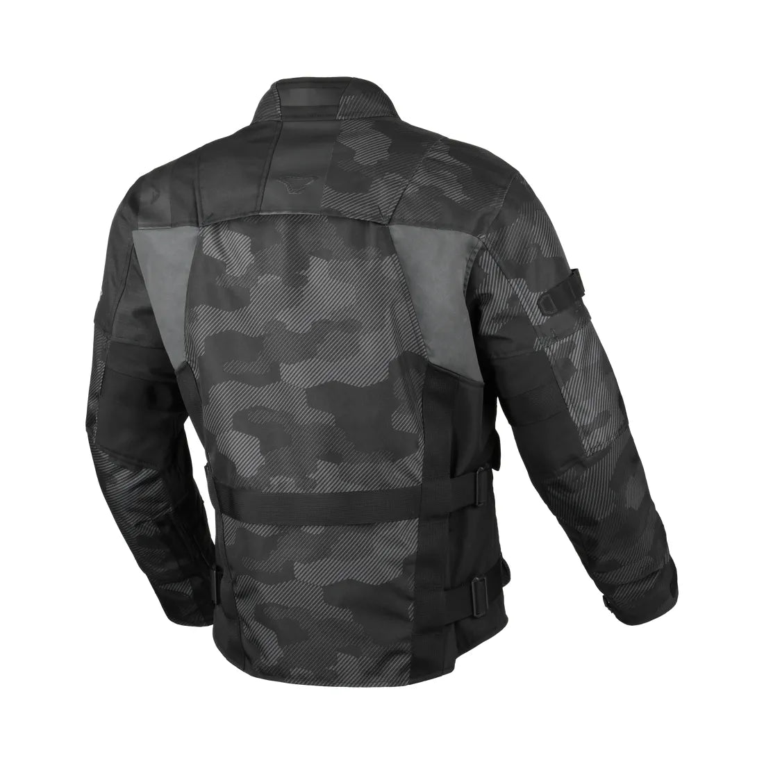 Chaqueta textil moto Macna Higera hombre 2 capas Negro Gris Camuflaje
