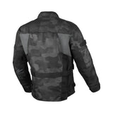 Chaqueta textil moto Macna Higera hombre 2 capas Negro Gris Camuflaje