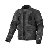 Chaqueta textil moto Macna Higera hombre 2 capas Negro Gris Camuflaje