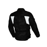 Chaqueta textil moto Macna Higera hombre 2 capas Negro Gris Camuflaje