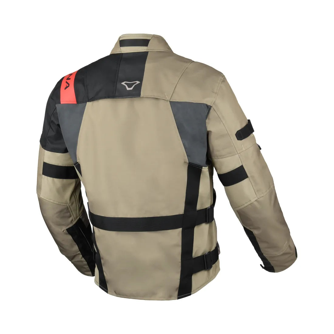 Macna Higera hombre Chaqueta motociclismo Aventura Negro Topo