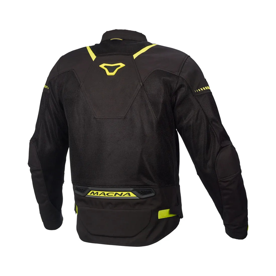 Macna Hurracage hombre Chaqueta textil Aventura Negro Amarillo Neón