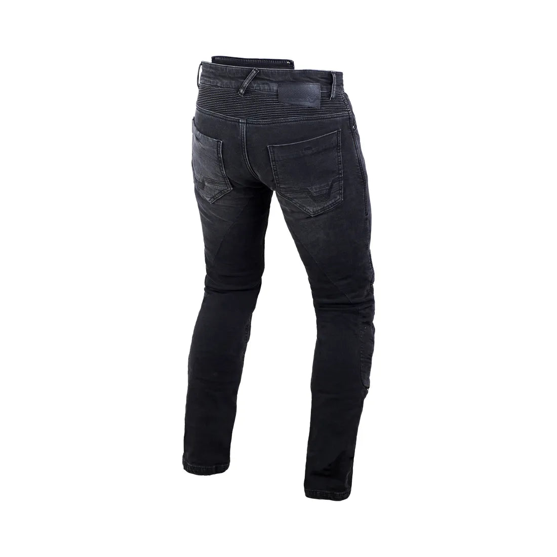 MACNA INDIVIDI Hombre Denim Moto Ajustados Vaqueros Negros