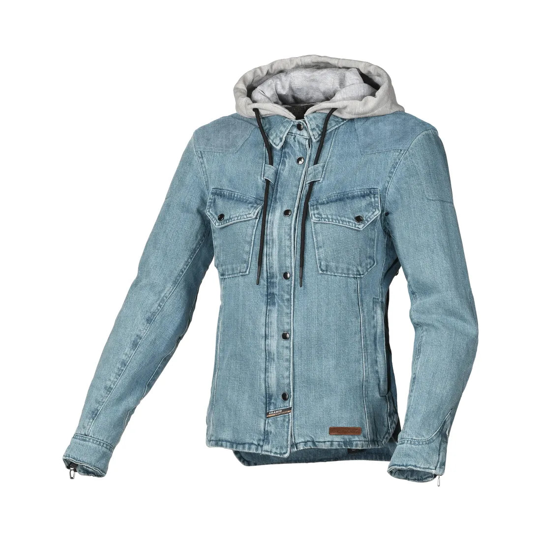 MACNA INLAND Mujer Textil Moto Chaqueta Azul Claro Gris