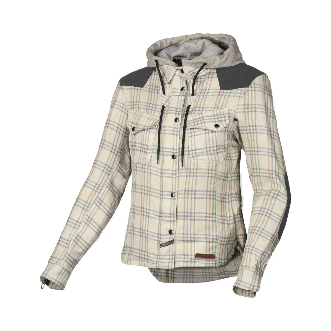 MACNA INLAND Mujer Textil Moto Chaqueta Beige Marrón Rosa