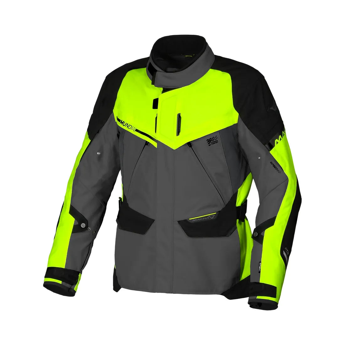 Macna Mundial Hombre Moto Chaqueta Gris Amarillo Black – 1 – Maximomoto PT