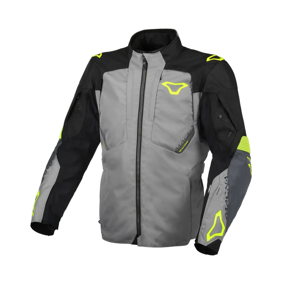 Macna Notch hombre Chaqueta moto aventura gris Preto amarillo – 1 – Maximomoto PT
