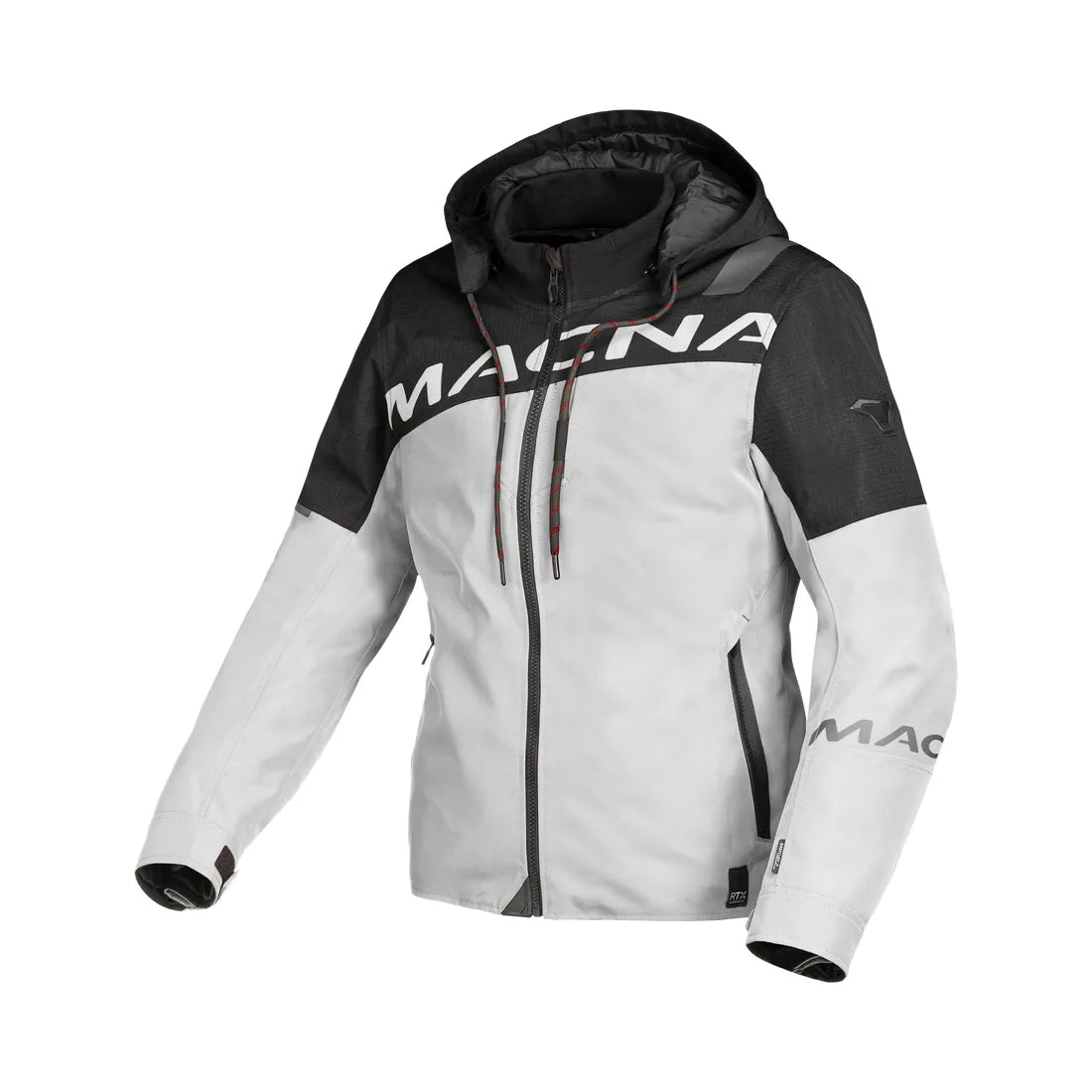 Macna Racoon mujer Chaqueta impermeable carreras Gris Claro Negro