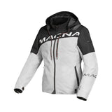 Macna Racoon mujer Chaqueta impermeable carreras Gris Claro Negro