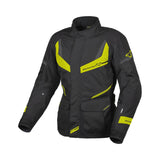 Macna Rancher mujer Chaqueta aventura Negro Amarillo Fluorescente
