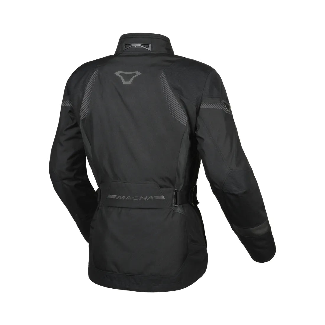 Macna Rancher mujer Chaqueta textil impermeable moto Negro Gris