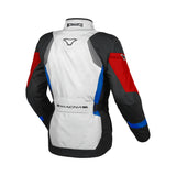 Macna Rancher mujer Chaqueta moto carreras Gris Claro Azul Rojo