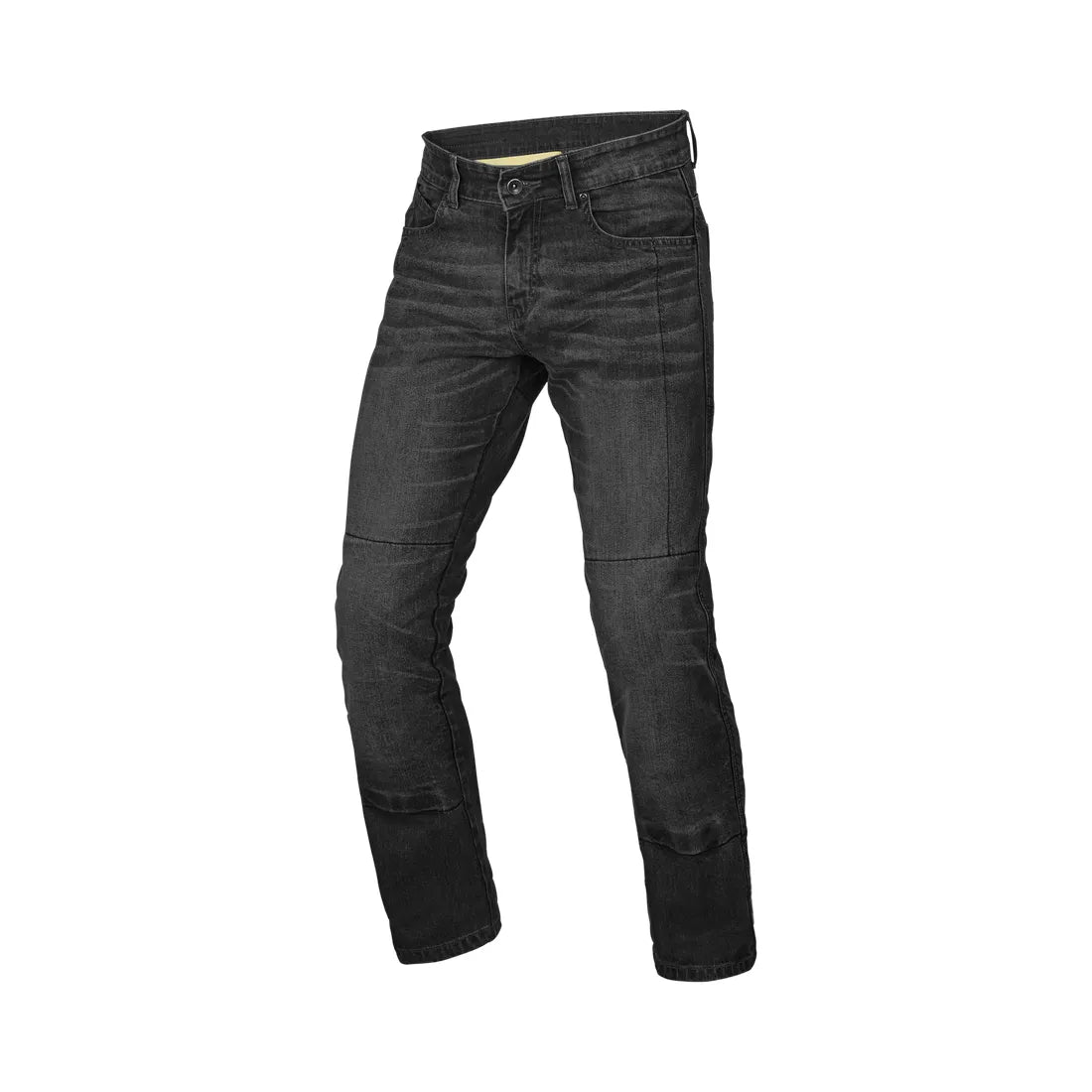 MACNA Revelin Hombre Motociclista Denim Vaqueros Negro