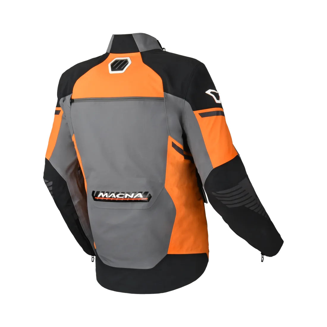 Macna Synchrone Adventure Chaqueta Light Gray Black Blue Orange – 2 – Maximomoto PT