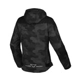 Macna Territor mujer Chaqueta moto impermeable Negro Camuflaje